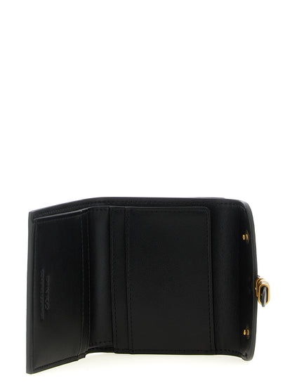 Cardholder Card Case by PINKO for women in leather & metal black showcases a couture-grade silhouette from the Leather & Metal Cardholder Card Case collection, highlighting functional card-organization for a couture-grade finish.