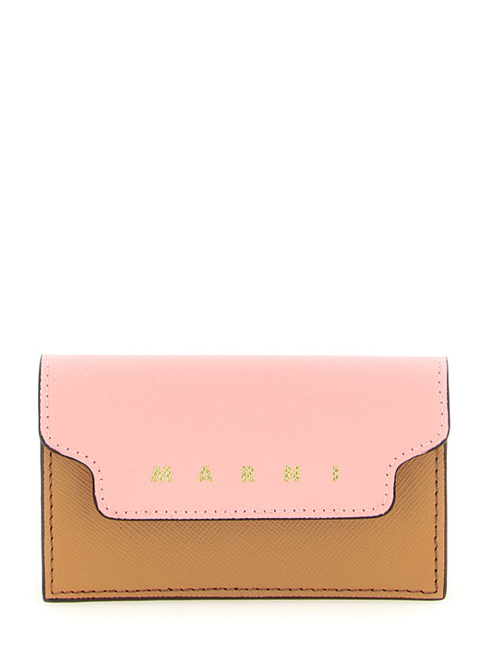 Cardholder Card Case by Marni for women in calfskin leather multicolor features an refined design, elegantly showcasing the refined Calfskin Leather Cardholder Card Case aesthetic while integrating sophisticated card-organization.