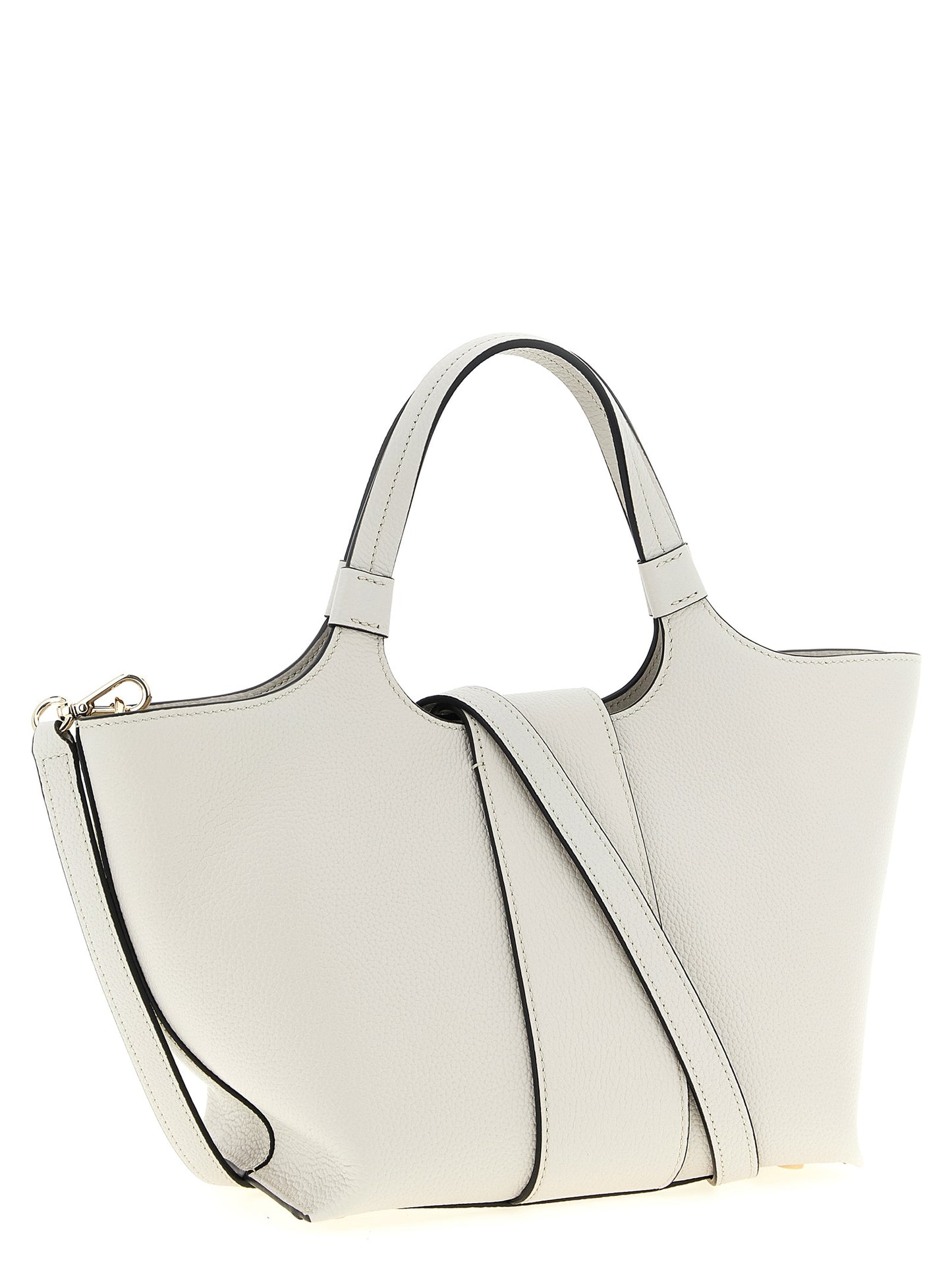 This Mini Shopper Tote Bag by Roger Vivier for women in bos taurus calf suede leather gray features an jet-set Belle Bos Taurus Calf Suede Leather Mini Shopper Tote Bag design with a secure flap, magnetic & buckle, ample , and jet-set shoulder-strap & handle.