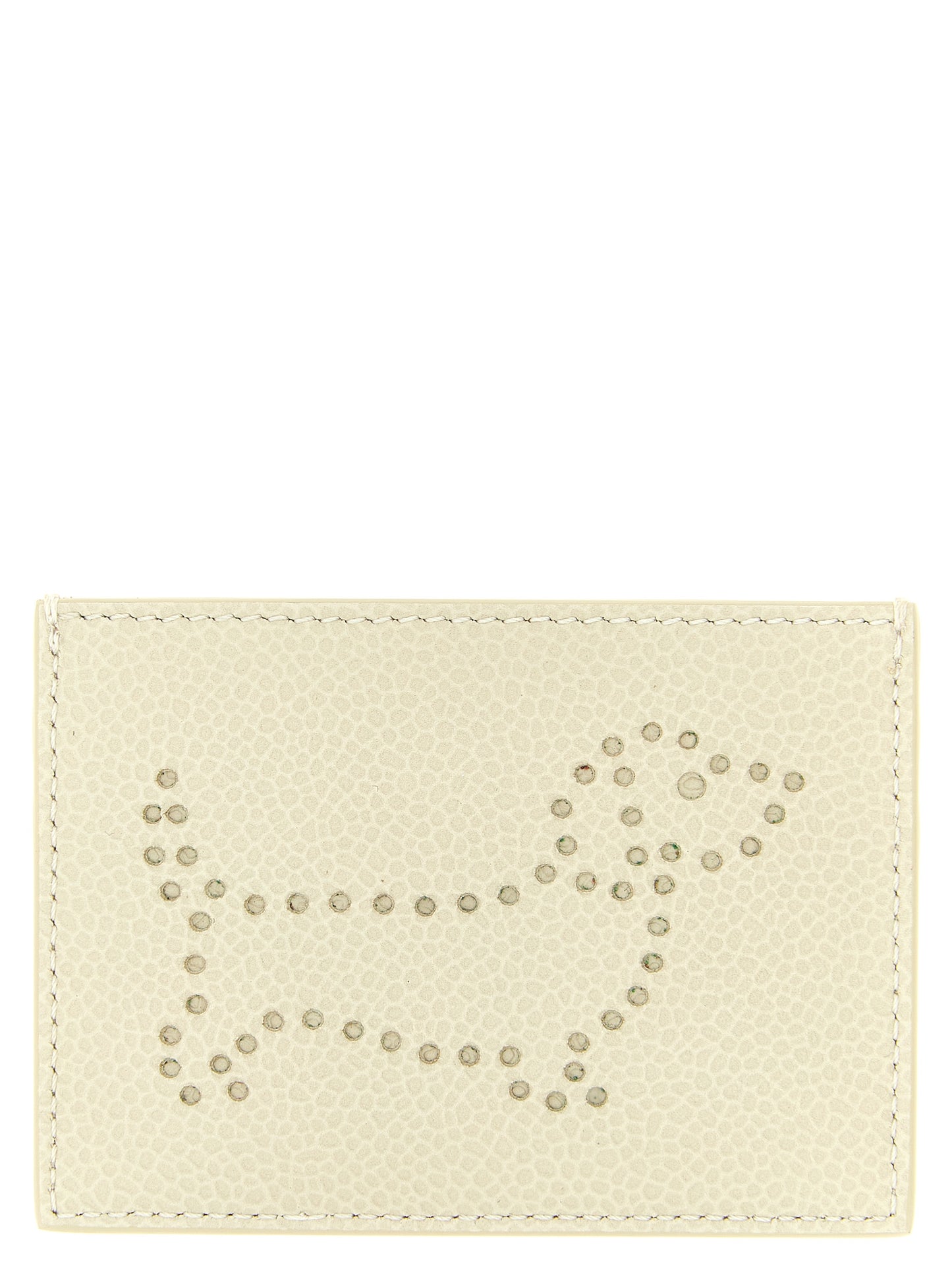 Cardholder Card Case by Thom Browne for women in calfskin leather beige features an refined design, elegantly showcasing the refined Calfskin Leather Cardholder Card Case aesthetic while integrating sophisticated card-organization.