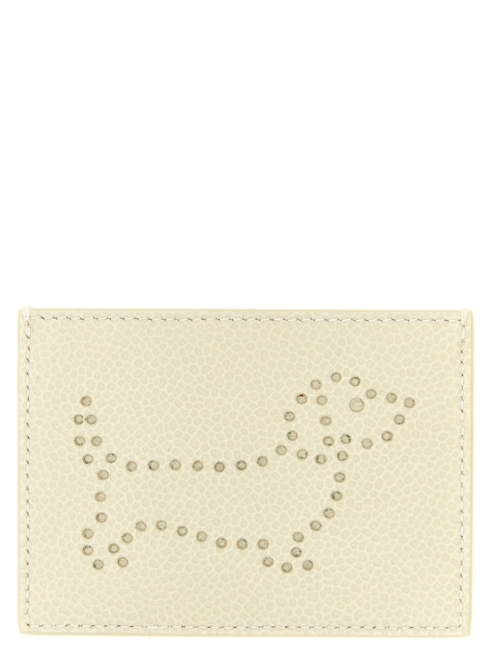 Cardholder Card Case by Thom Browne for women in calfskin leather beige features an refined design, elegantly showcasing the refined Calfskin Leather Cardholder Card Case aesthetic while integrating sophisticated card-organization.