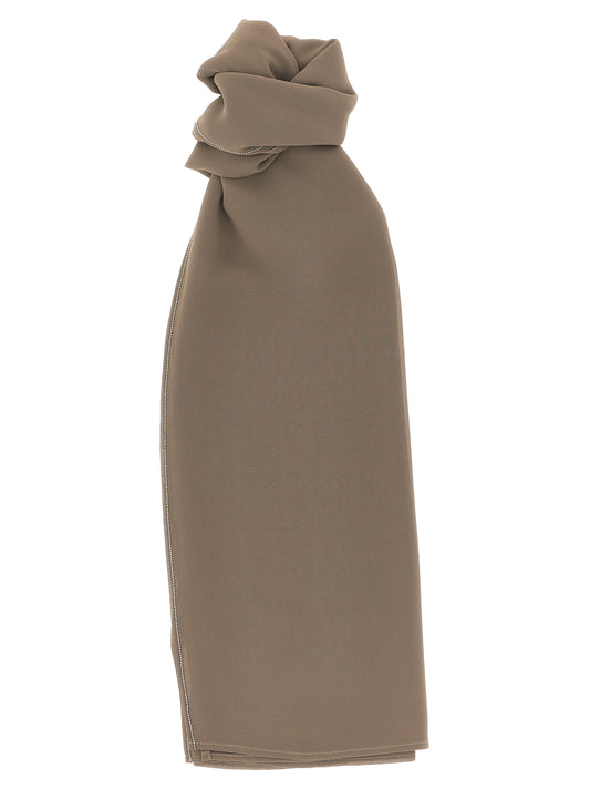 Scarf by Peserico for women in polyester brown showcases a eye catching silhouette, artfully capturing the essence of the eye catching Polyester Scarf design for a sophisticated look.