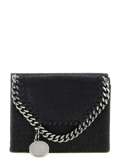 Cardholder Card Case by Stella McCartney for women in goat leather & aluminium black & monogram features a polished Falabella Goat Leather & Aluminium Cardholder Card Case design with polished card-organization.