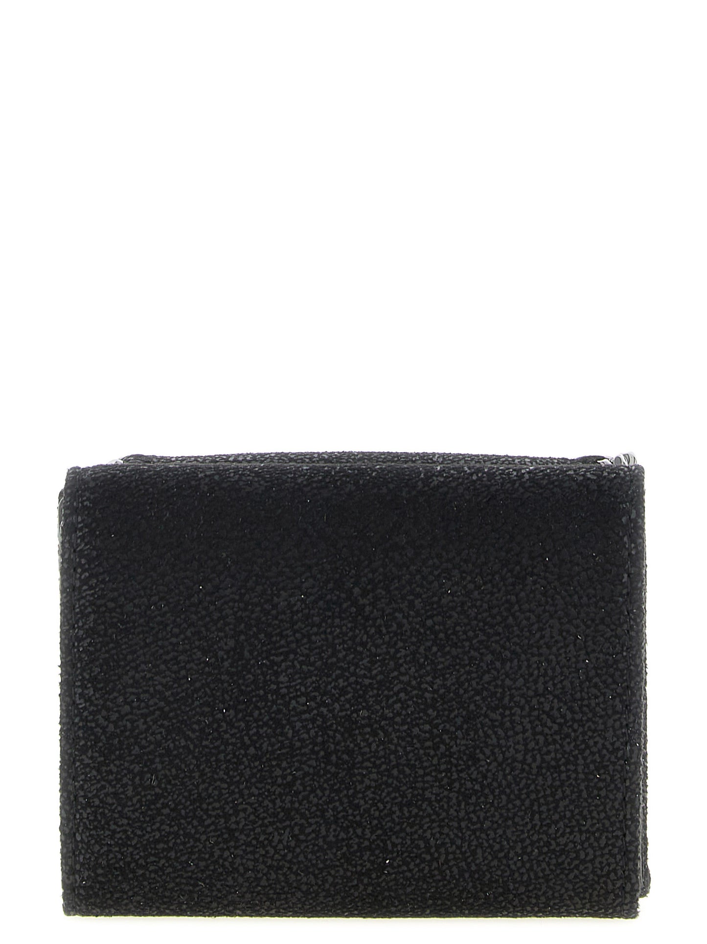 Cardholder Card Case by Stella McCartney for women in goat leather & aluminium black & monogram features an refined silhouette from the Falabella Goat Leather & Aluminium Cardholder Card Case collection, highlighting refined card-organization for a premium and sophisticated look.