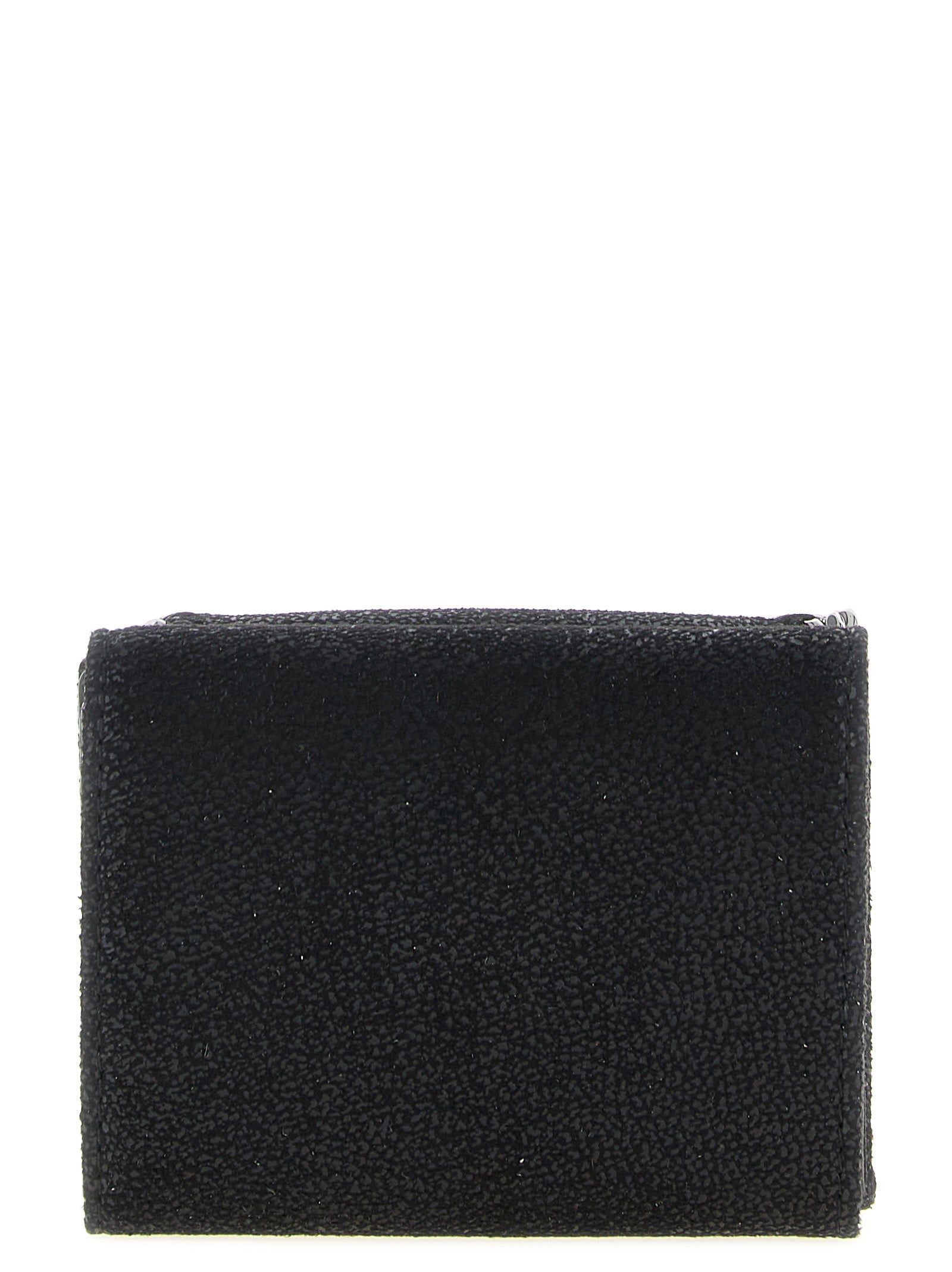 Cardholder Card Case by Stella McCartney for women in goat leather & aluminium black & monogram features an refined silhouette from the Falabella Goat Leather & Aluminium Cardholder Card Case collection, highlighting refined card-organization for a premium and sophisticated look.