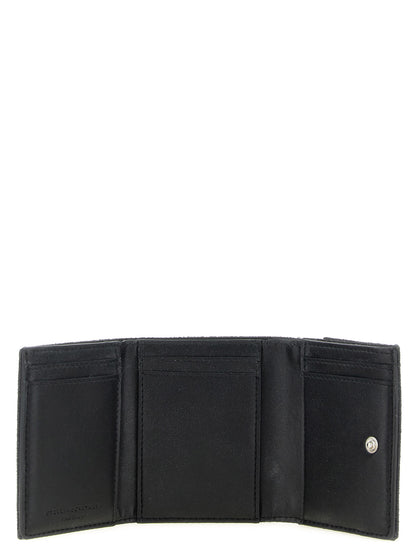 Cardholder Card Case by Stella McCartney for women in goat leather & aluminium black & monogram features a distinguished silhouette, showcasing the distinguished design of the Falabella Goat Leather & Aluminium Cardholder Card Case with refined card-organization.