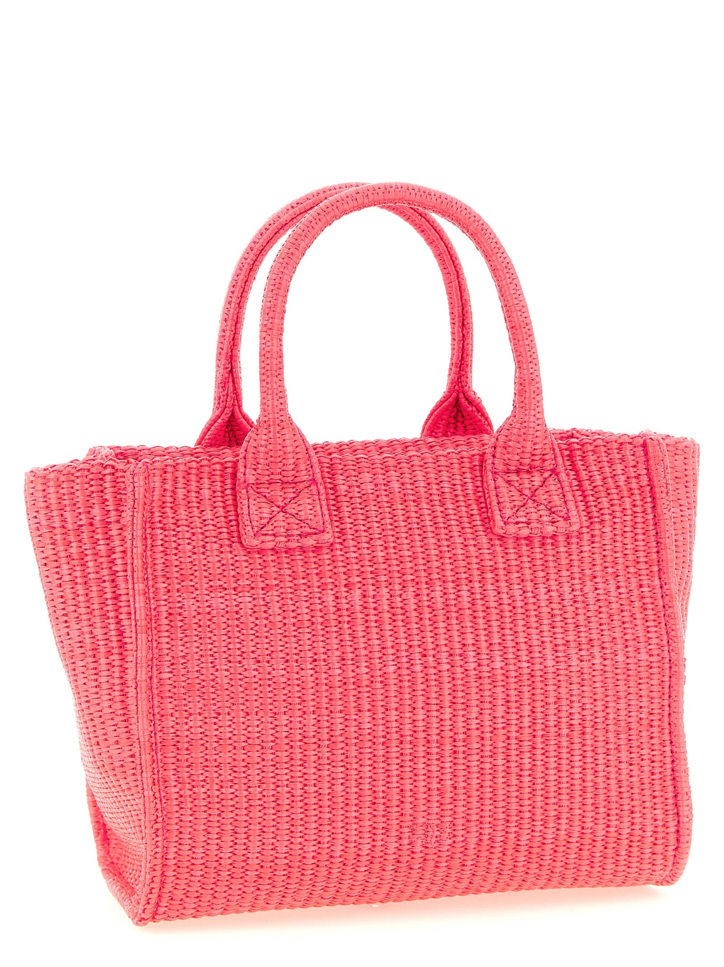 This Mini Beach Shopper Tote Bag by PINKO for women in polyester polyurethane & polyethylene fuchsia features an jet-set Love Birds Polyester Polyurethane & Polyethylene Mini Beach Shopper Tote Bag design with a secure zipper, ample , and jet-set handle.