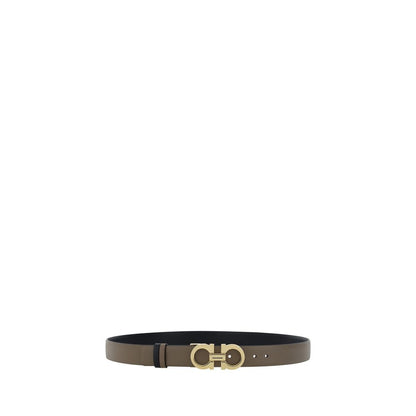 Belt by Ferragamo for women in bos taurus calf leather multicolor & signature features an artisanal finish, elegantly showcasing the signature style and artisanal craftsmanship of the Gancini Bos Taurus Calf Leather Belt design.