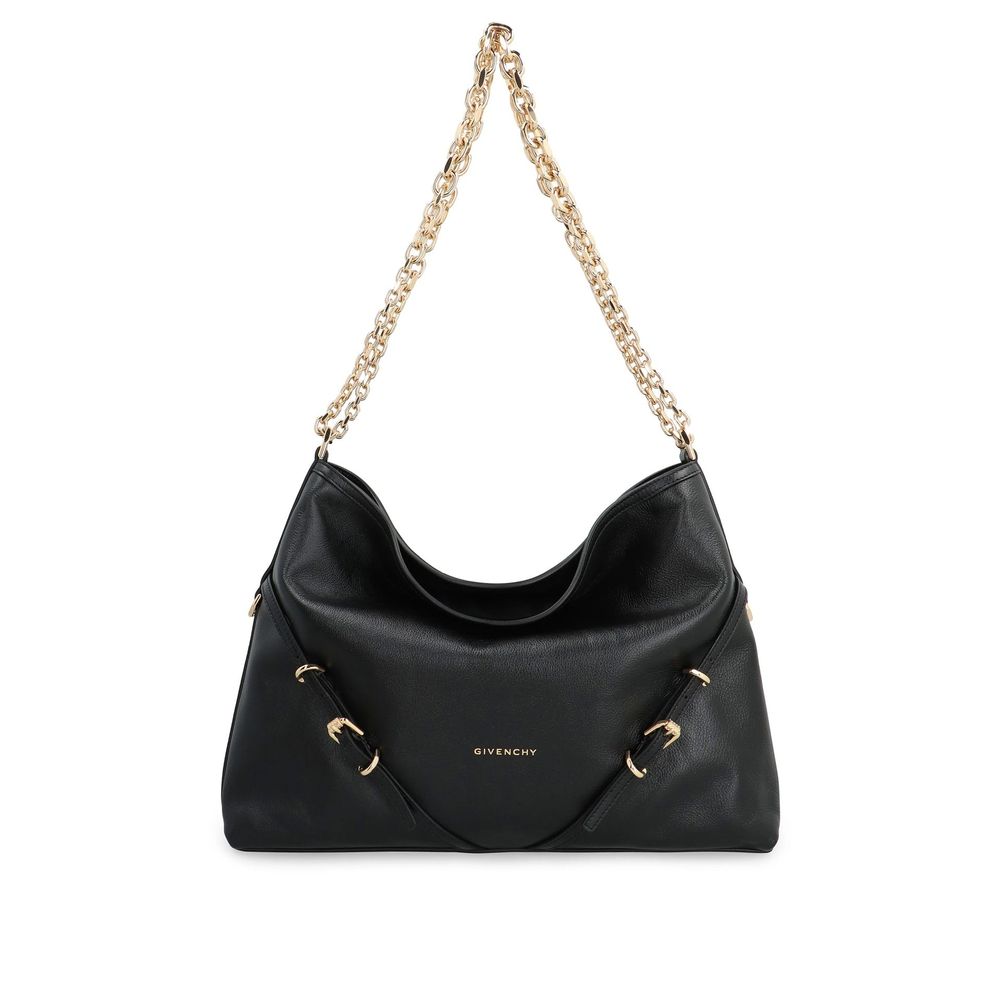 Shoulder Bag by Givenchy for women in calfskin leather & cotton black & gold features a effortless sophistication silhouette, secured by a with ample and versatile shoulder-strap & adjustable-strap for a effortless sophistication finish.