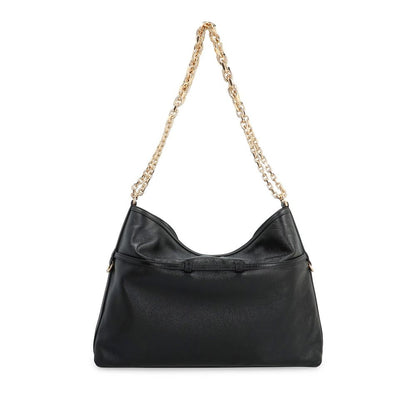 Shoulder Bag by Givenchy for women in calfskin leather & cotton black & gold features an effortlessly chic silhouette with a secure , ample , and versatile shoulder-strap & adjustable-strap for effortlessly chic everyday luxury.