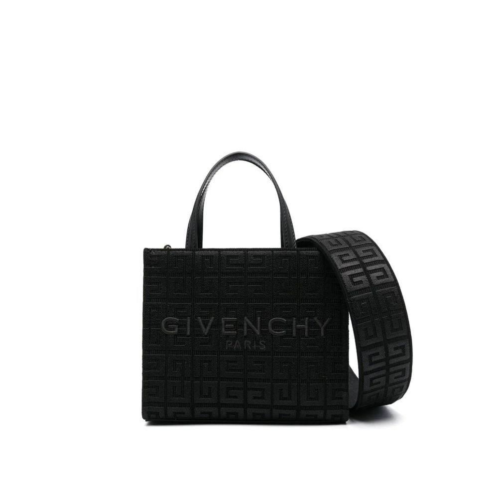 Tote Bag by Givenchy for women in nylon cotton black, patterned & monogram features an jet-set-ready silhouette, showcasing the Nylon Cotton Tote Bag design with a secure , ample , and versatile shoulder-strap, handle & detachable-strap.