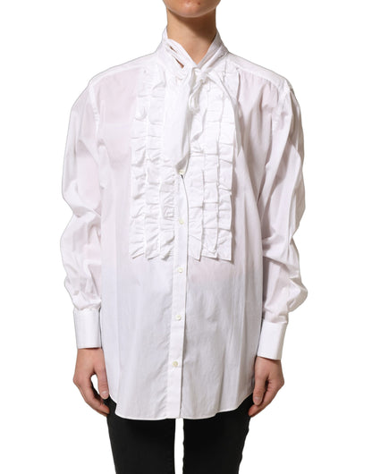 Dolce & Gabbana Women's Long-Sleeve Cotton Blouse - White