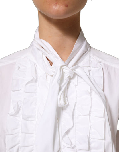 Dolce & Gabbana Women's Long-Sleeve Cotton Blouse - White