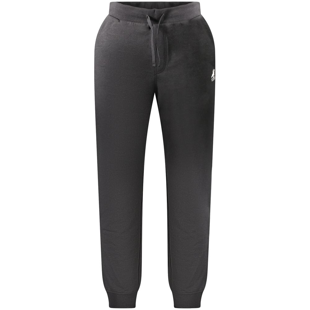 Joggers by U.S. Grand Polo for men in cotton polyester black features a polished silhouette with a polished , reaching a polished long and finished with a polished .
