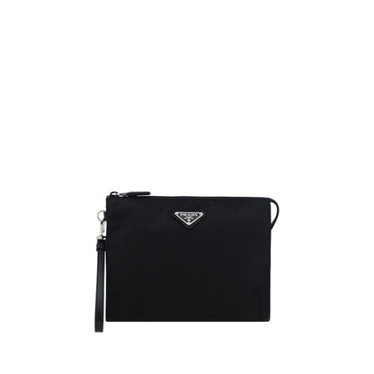 Cardholder Wallet by Prada for men in polyamide black & signature showcases a discerning silhouette, artfully capturing the essence of Polyamide Cardholder Wallet with its functional card-organization.