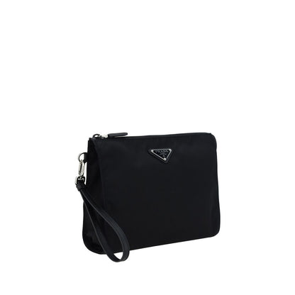 Cardholder Wallet by Prada for men in polyamide black & signature showcases a enchanting silhouette, artfully detailed with the signature style of the Polyamide Cardholder Wallet and functional card-organization.