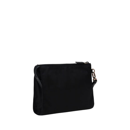 Cardholder Wallet by Prada for men in polyamide black & signature showcases a distinguished silhouette, artfully capturing the essence of the distinguished Polyamide Cardholder Wallet design with functional card-organization.