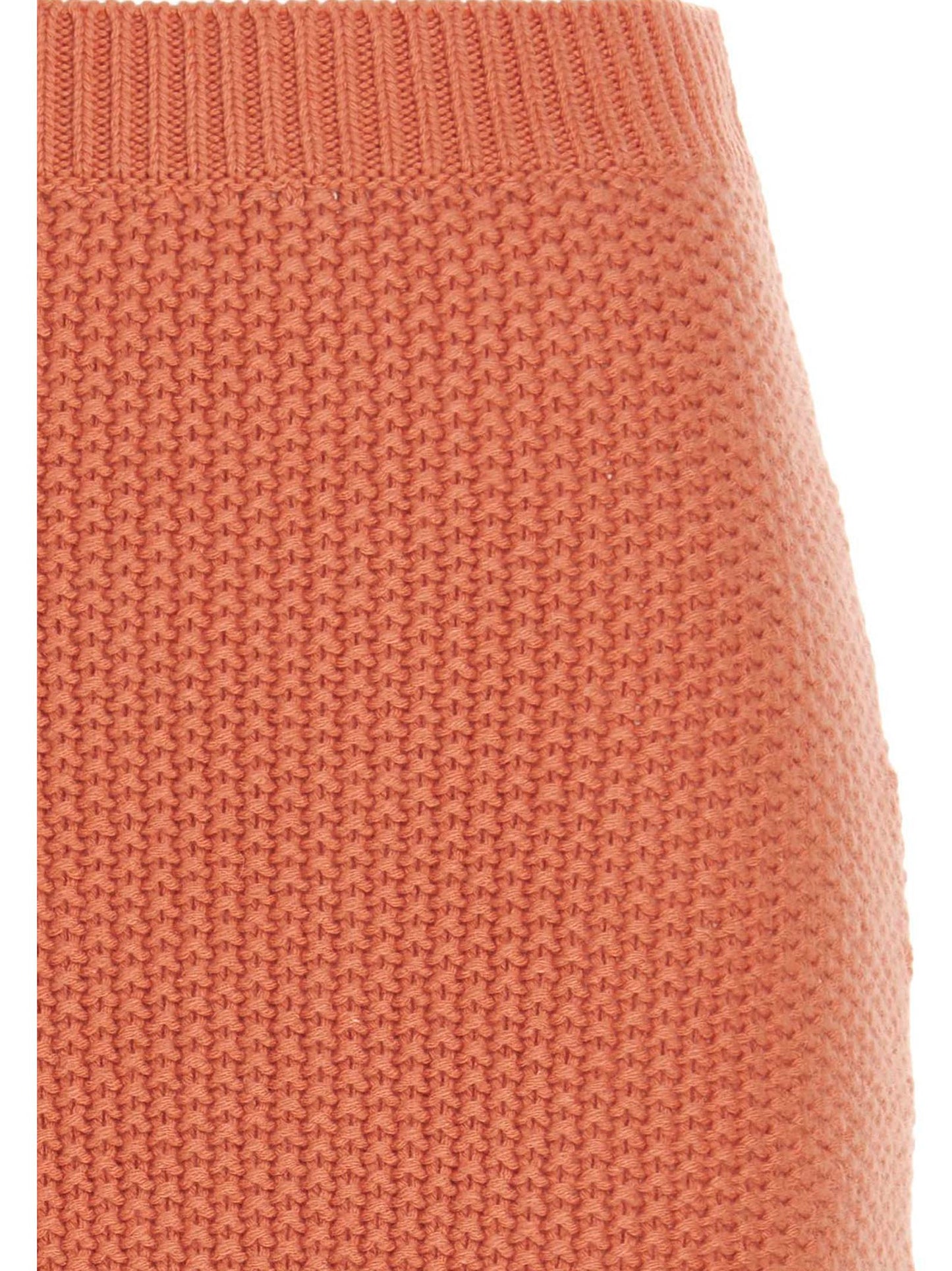 Skirt by Chloé for women in cashmere orange features a contoured silhouette from the Women's Cashmere Mini Skirt collection, characterized by its contoured mini for a contoured finish.