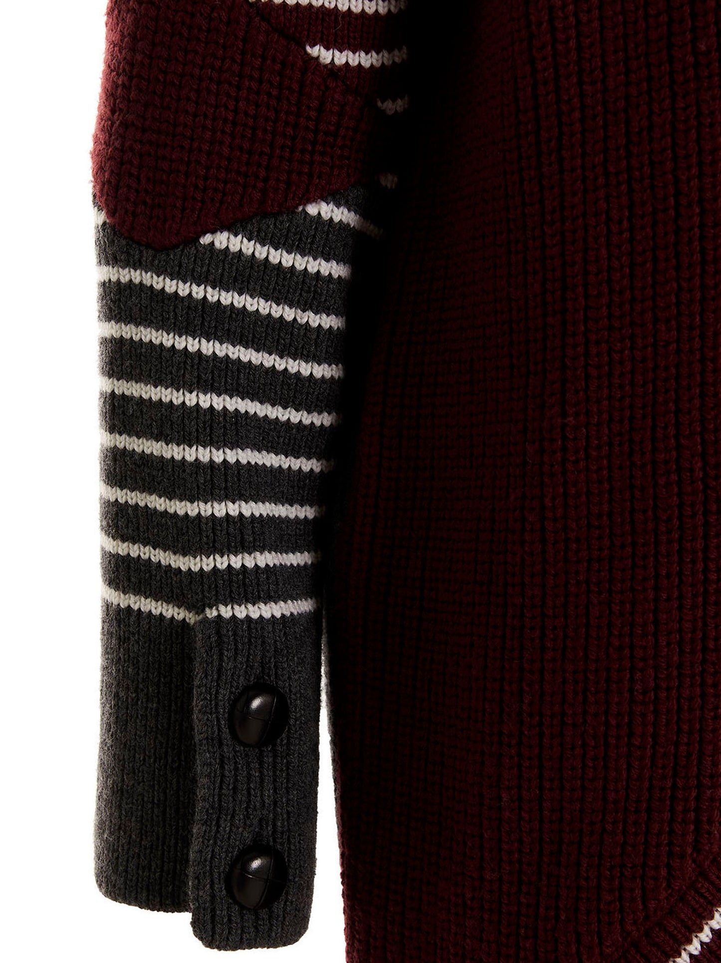 Overcoat by Stella McCartney for women in virgin wool multicolor & striped showcases a enveloping silhouette, detailed with distinctive pockets and a enveloping .