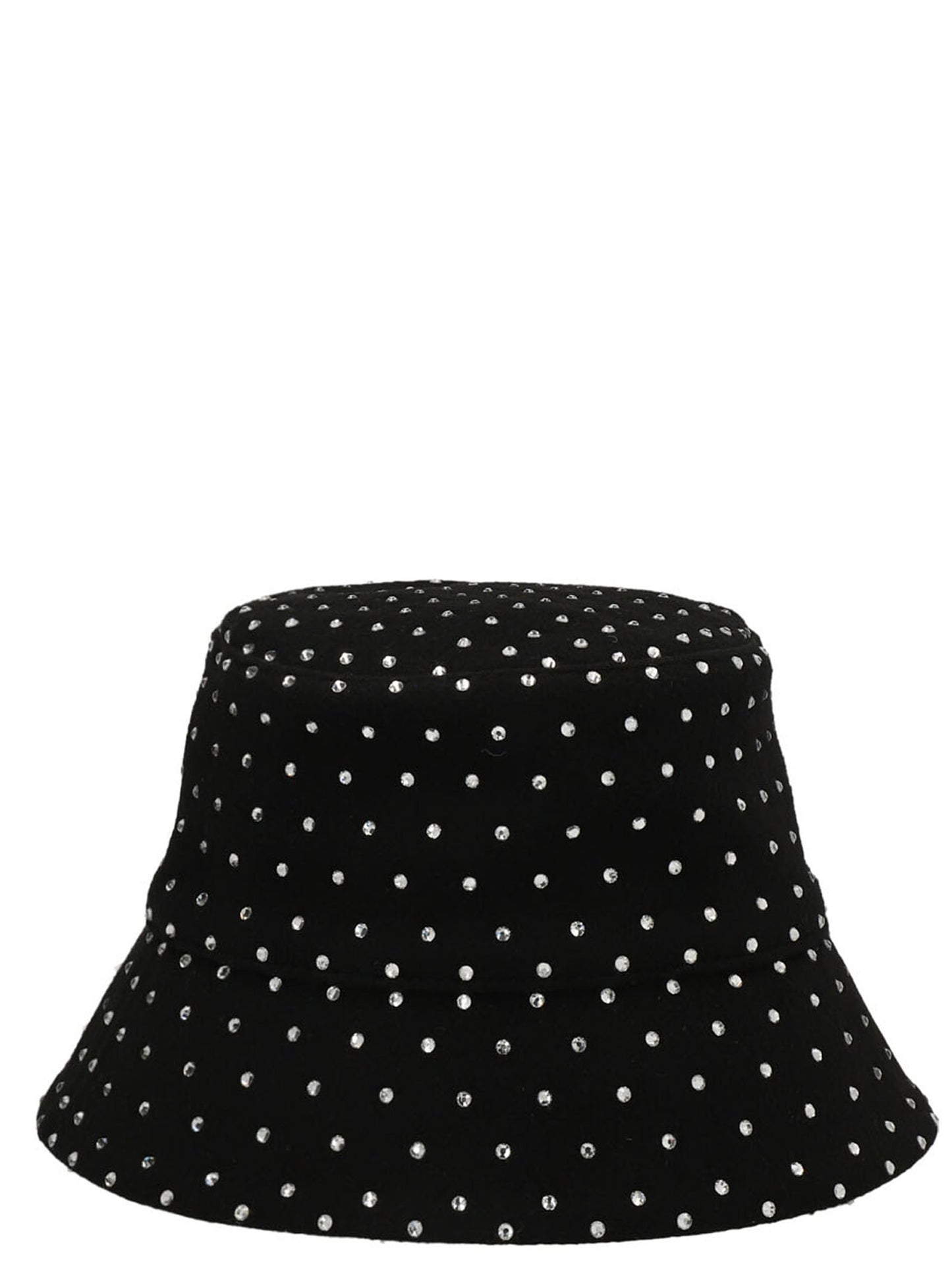 Bucket Hat by RUSLAN BAGINSKIY for women in wool & crystal black features an cosmopolitan chic silhouette, showcasing the cosmopolitan chic design of the Wool & Crystal Bucket Hat collection with a sophisticated cosmopolitan chic finish.