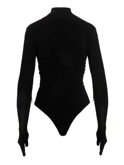 Bodysuit by Ambush for women in stretch viscose black features an provocative silhouette, showcasing a sophisticated and provocative for a refined, provocative look.