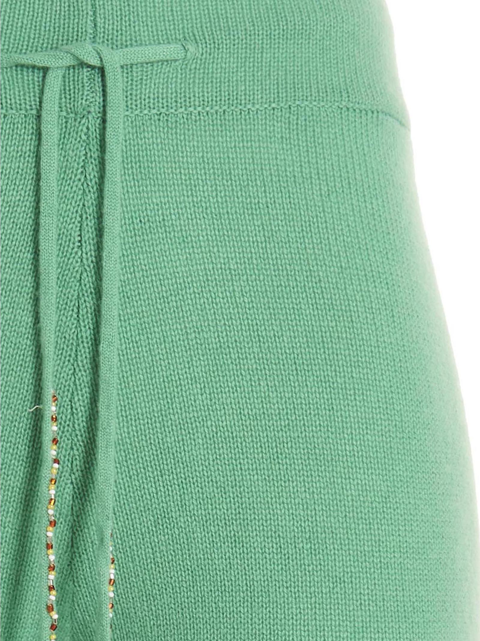 Trousers by MIXIK for women in cashmere bicolour & green features an on trend silhouette, showcasing a sophisticated with a long and for an on trend finish.