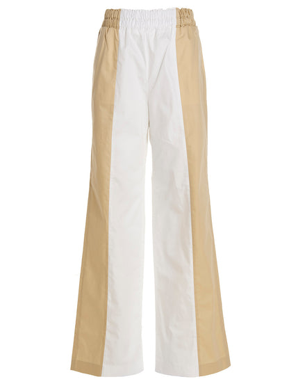 Casual Pants by Fabiana Filippi for women in cotton multicolor features an sartorial relaxed-fit and long with a cut for a sartorial finish.