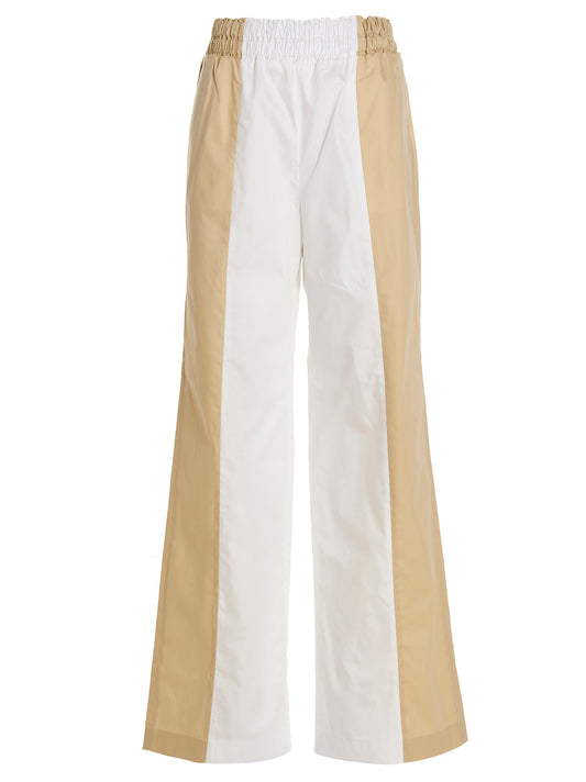 Casual Pants by Fabiana Filippi for women in cotton multicolor features an sartorial relaxed-fit and long with a cut for a sartorial finish.