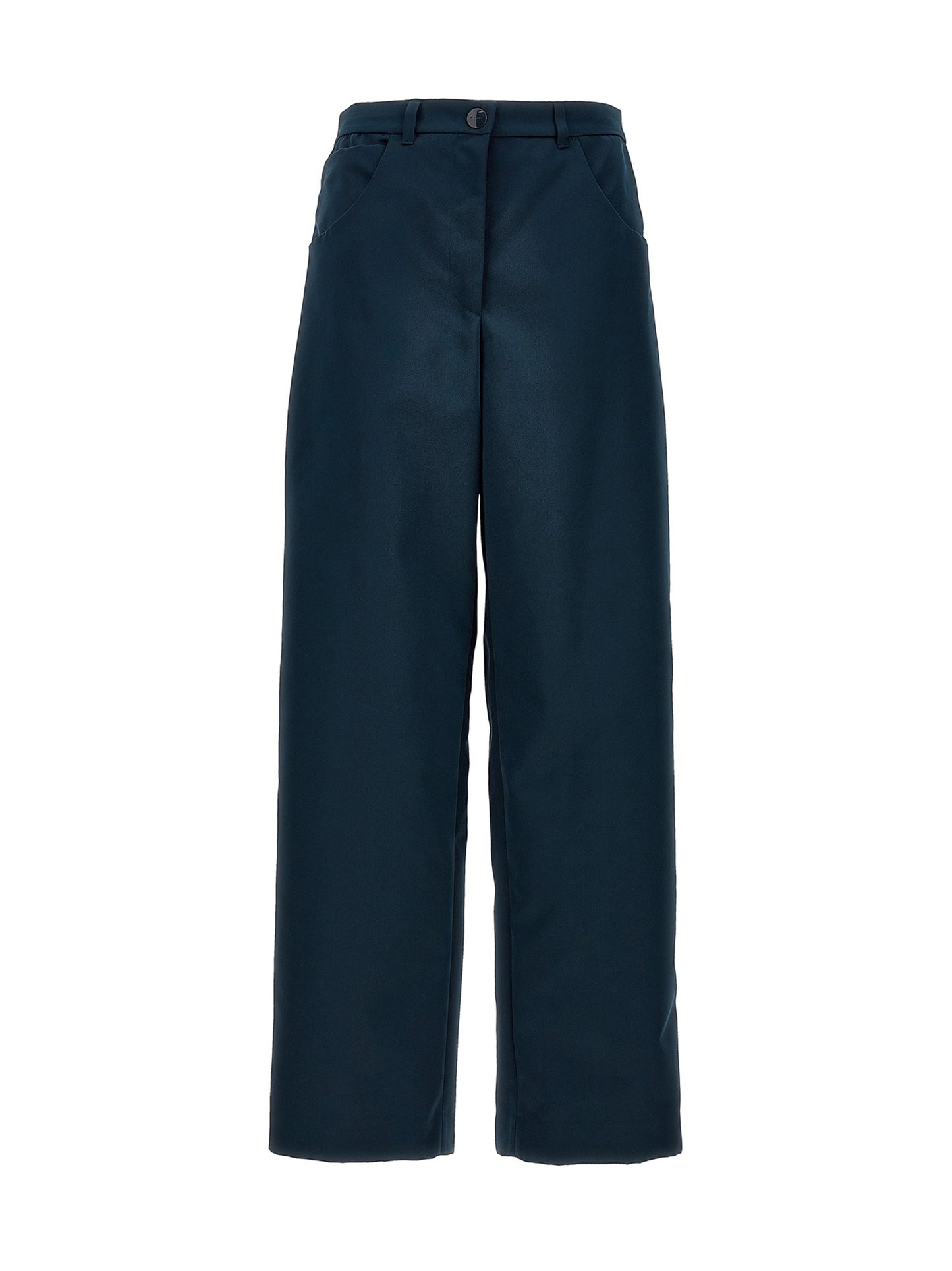 Cargo Pants by Etro for women in polyester blue features an tailored with a high rise and long, creating a tailored utilitarian silhouette.