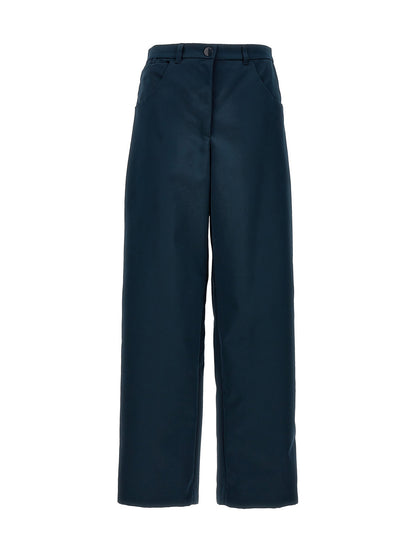 Cargo Pants by Etro for women in polyester blue features an tailored with a high rise and long, creating a tailored utilitarian silhouette.