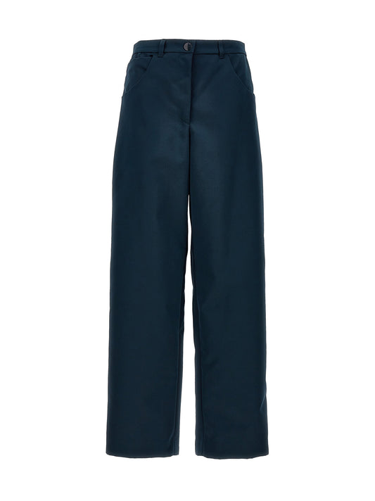 Cargo Pants by Etro for women in polyester blue features an tailored with a high rise and long, creating a tailored utilitarian silhouette.