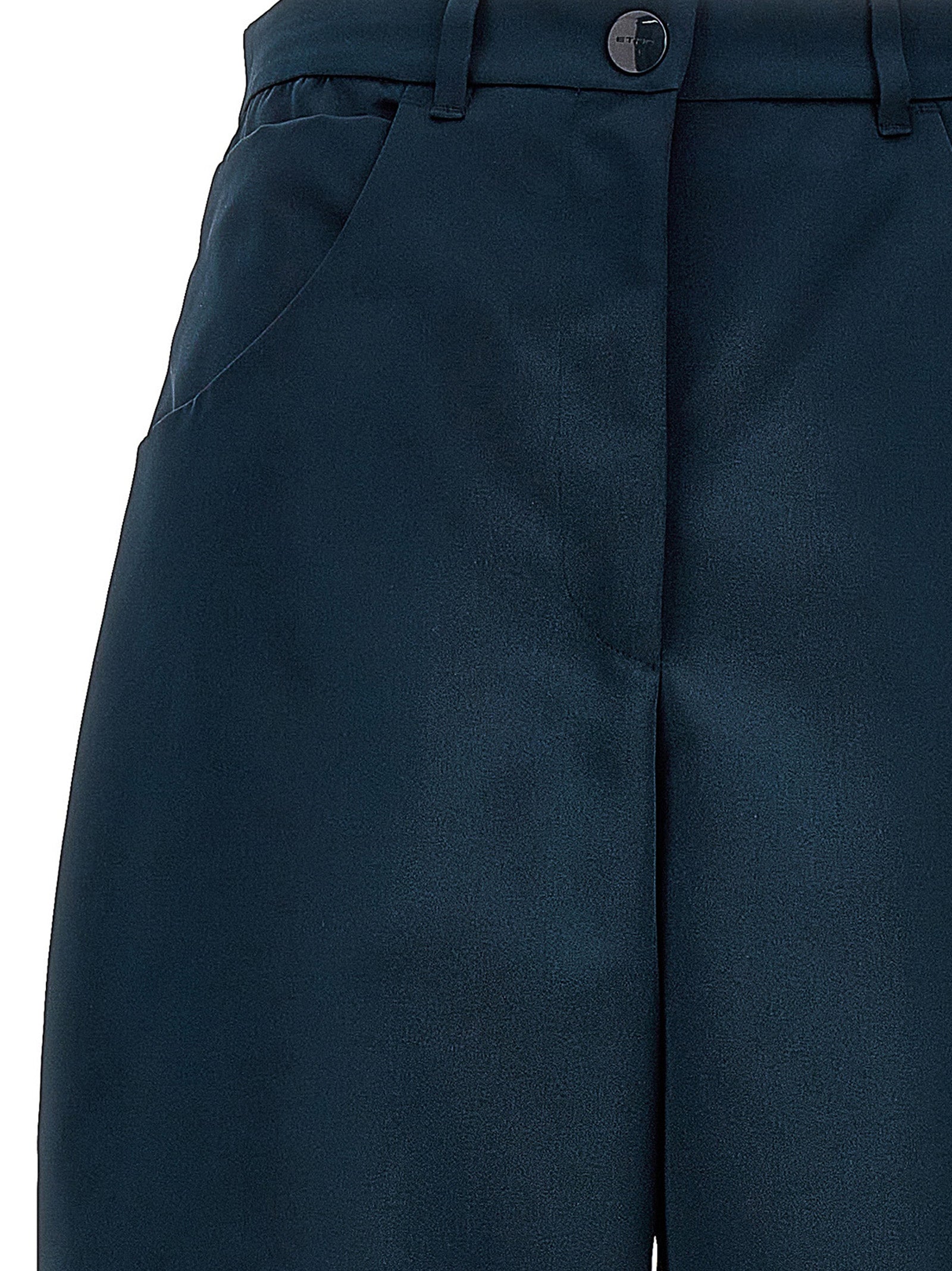 Cargo Pants by Etro for women in polyester blue features an smart casual and long, expertly tailored with a high rise and smart casual utilitarian details for a sophisticated look.