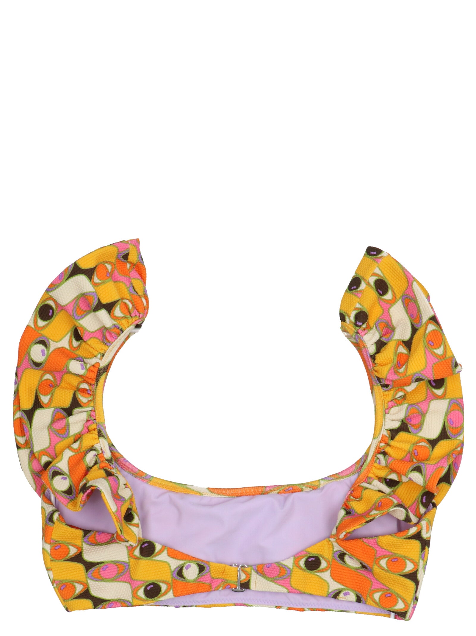 Swimwear Top by La Double J for women in stretch polyamide multicolor & print features a refined silhouette, beautifully highlighting the premium cut and style of this Women's Stretch Polyamide Swimwear Top.
