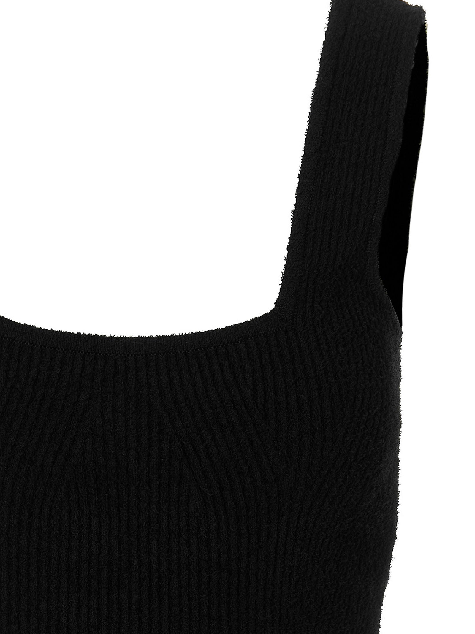 Dress by Wardrobe.Nyc for women in stretch polyamide cotton black features an cute silhouette, detailed with a and that elegantly flows into a cute midi.