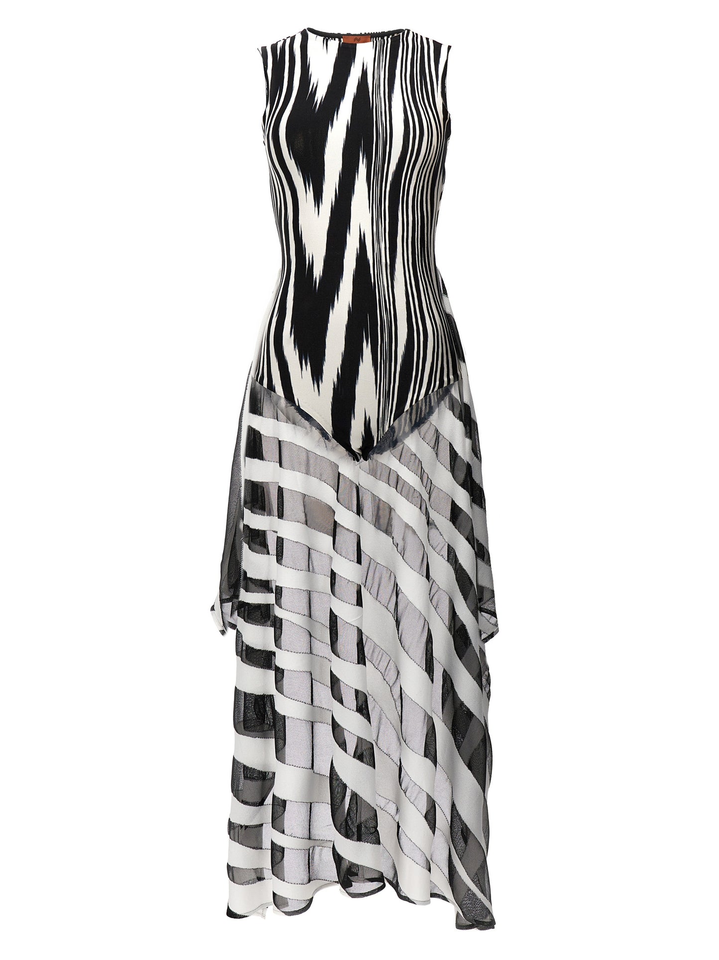 Bodysuit by Missoni for women in viscose bicolour, black, white, patterned & print features a exclusive silhouette, artfully finished with a exclusive and for a exclusive look.