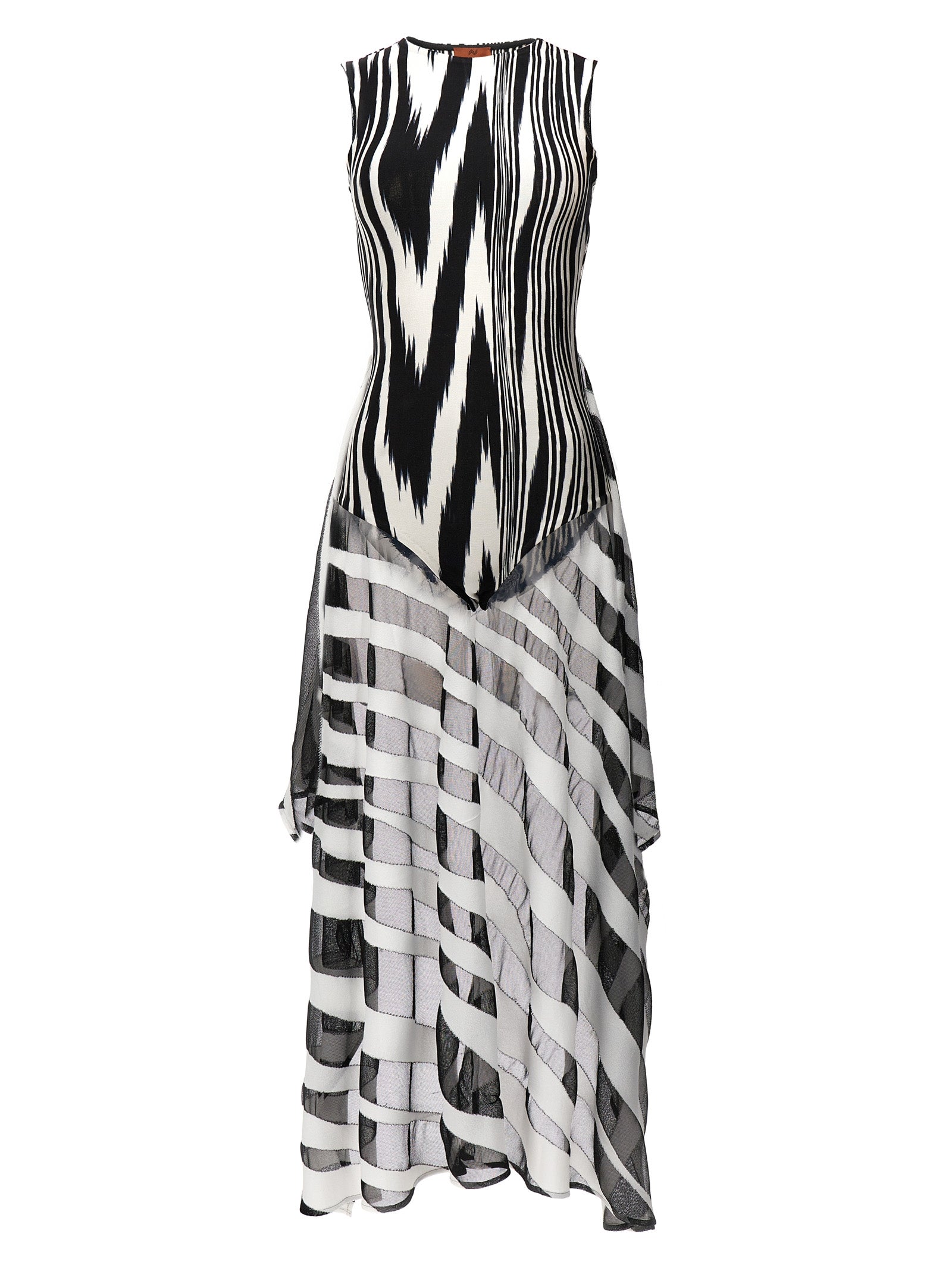 Bodysuit by Missoni for women in viscose bicolour, black, white, patterned & print features a exclusive silhouette, artfully finished with a exclusive and for a exclusive look.