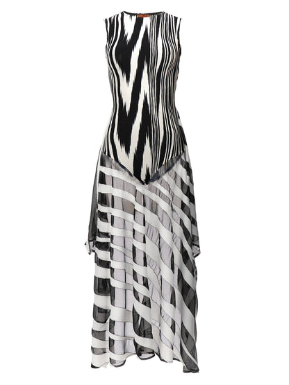 Bodysuit by Missoni for women in viscose bicolour, black, white, patterned & print features a exclusive silhouette, artfully finished with a exclusive and for a exclusive look.