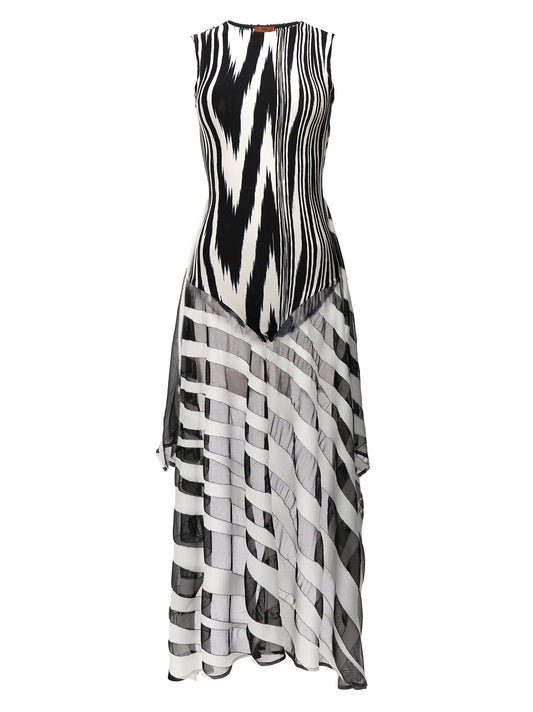 Bodysuit by Missoni for women in viscose bicolour, black, white, patterned & print features a exclusive silhouette, artfully finished with a exclusive and for a exclusive look.