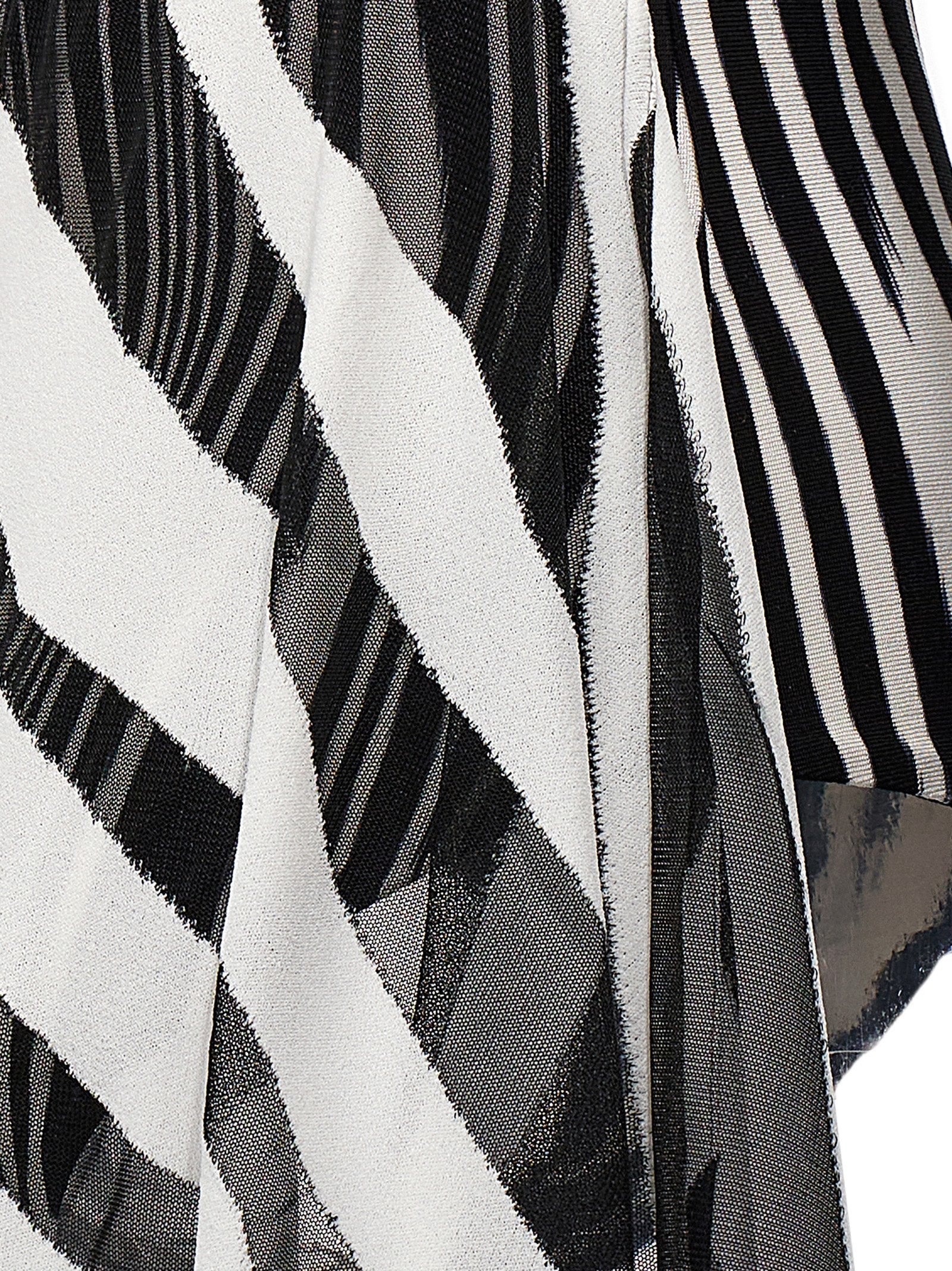Bodysuit by Missoni for women in viscose bicolour, black, white, patterned & print features an provocative silhouette, showcasing a sophisticated and provocative for a refined, provocative look.