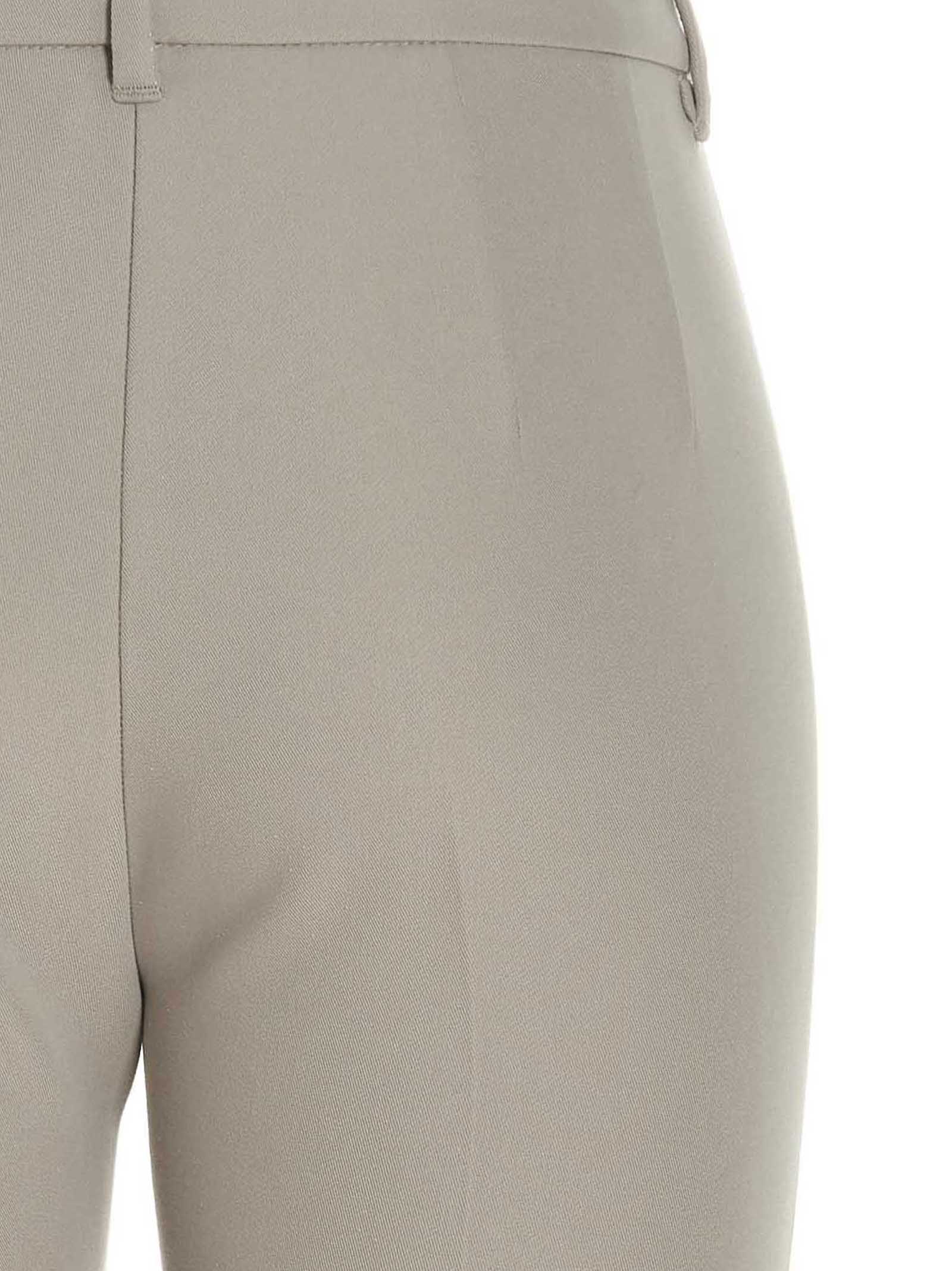 Trousers by S Max Mara for women in stretch viscose cotton beige features an on trend silhouette, showcasing a sophisticated flared with a long and for an on trend finish.