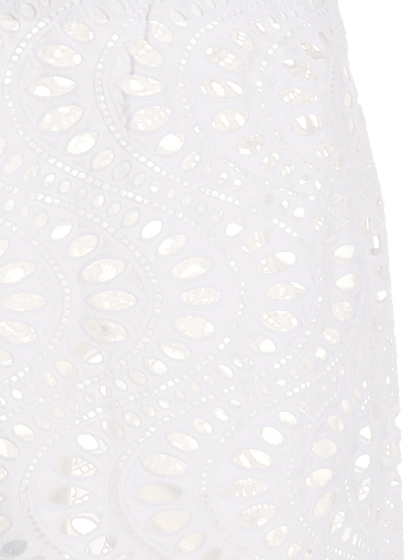 Skirt by Giambattista Valli for women in cotton white features a contoured silhouette from the Women's Cotton Skirt collection, characterized by its contoured mini for a contoured finish.