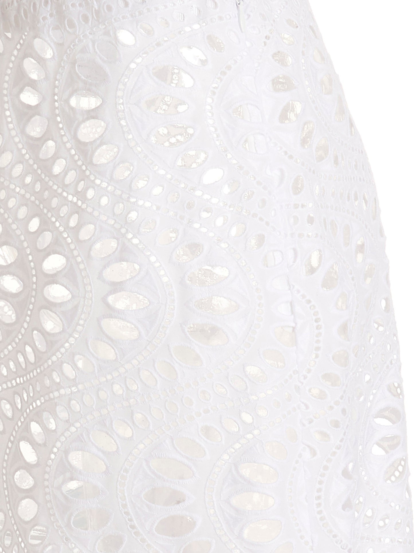 Skirt by Giambattista Valli for women in cotton white showcases a dramatic silhouette, artfully capturing the essence of the Women's Cotton Skirt in a dramatic mini cut for a refined look.