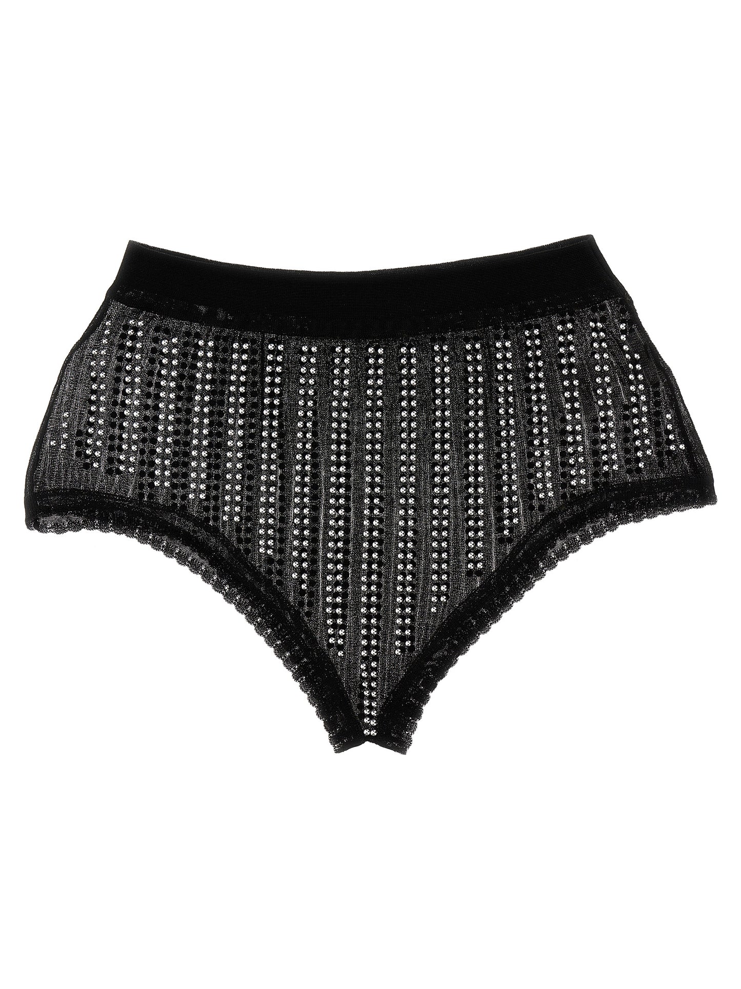 Underpants Briefs by Paco Rabanne for women in polyamide & polyester black & transparent features an sultry silhouette, showcasing a sultry fit from the Women's Polyamide & Polyester Underpants Briefs collection.