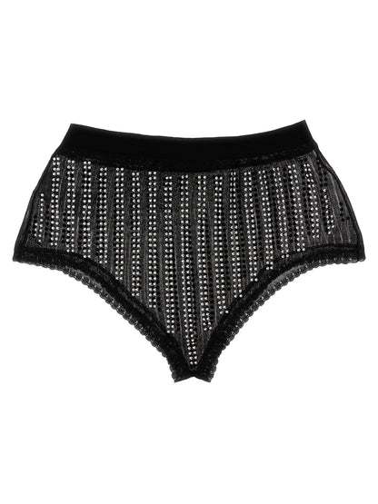 This Underpants Briefs by Paco Rabanne for women in polyamide & polyester black & transparent features a flawless silhouette from the Women's Polyamide & Polyester Underpants Briefs collection, offering a flawless fit designed for premium comfort.