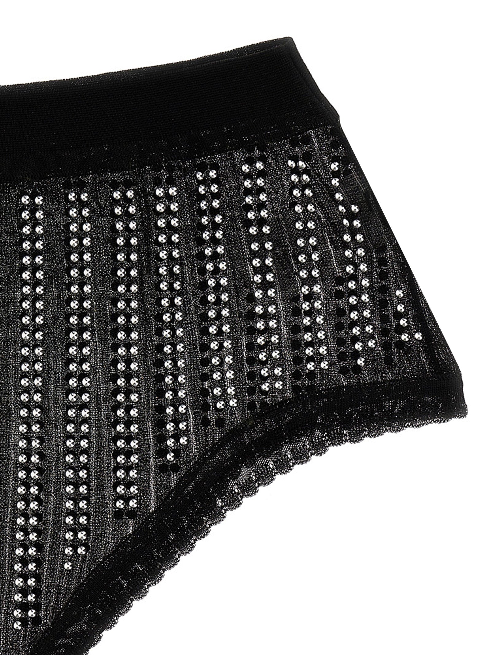 Underpants Briefs by Paco Rabanne for women in polyamide & polyester black & transparent features a discreet silhouette, showcasing the discreet design and refined cut of this Women's Polyamide & Polyester Underpants Briefs for a truly discreet finish.