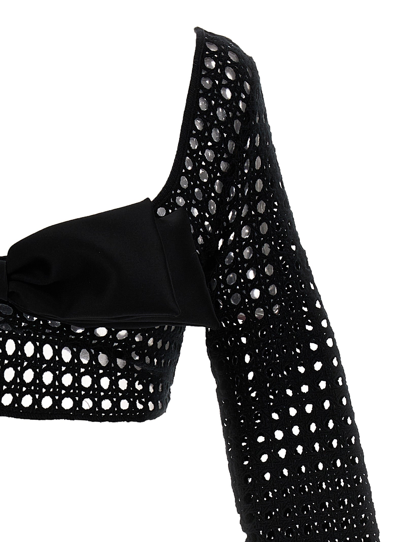 T-Shirt by Giambattista Valli for women in stretch polyester black showcases a unassuming silhouette, artfully detailed with a refined and unassuming for a sophisticated, contemporary look.