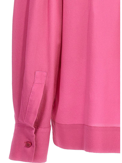 Blouse by NUDE for women in silk multicolor, nude & pink presents a discerning silhouette, showcasing a sophisticated and for a truly discerning finish.