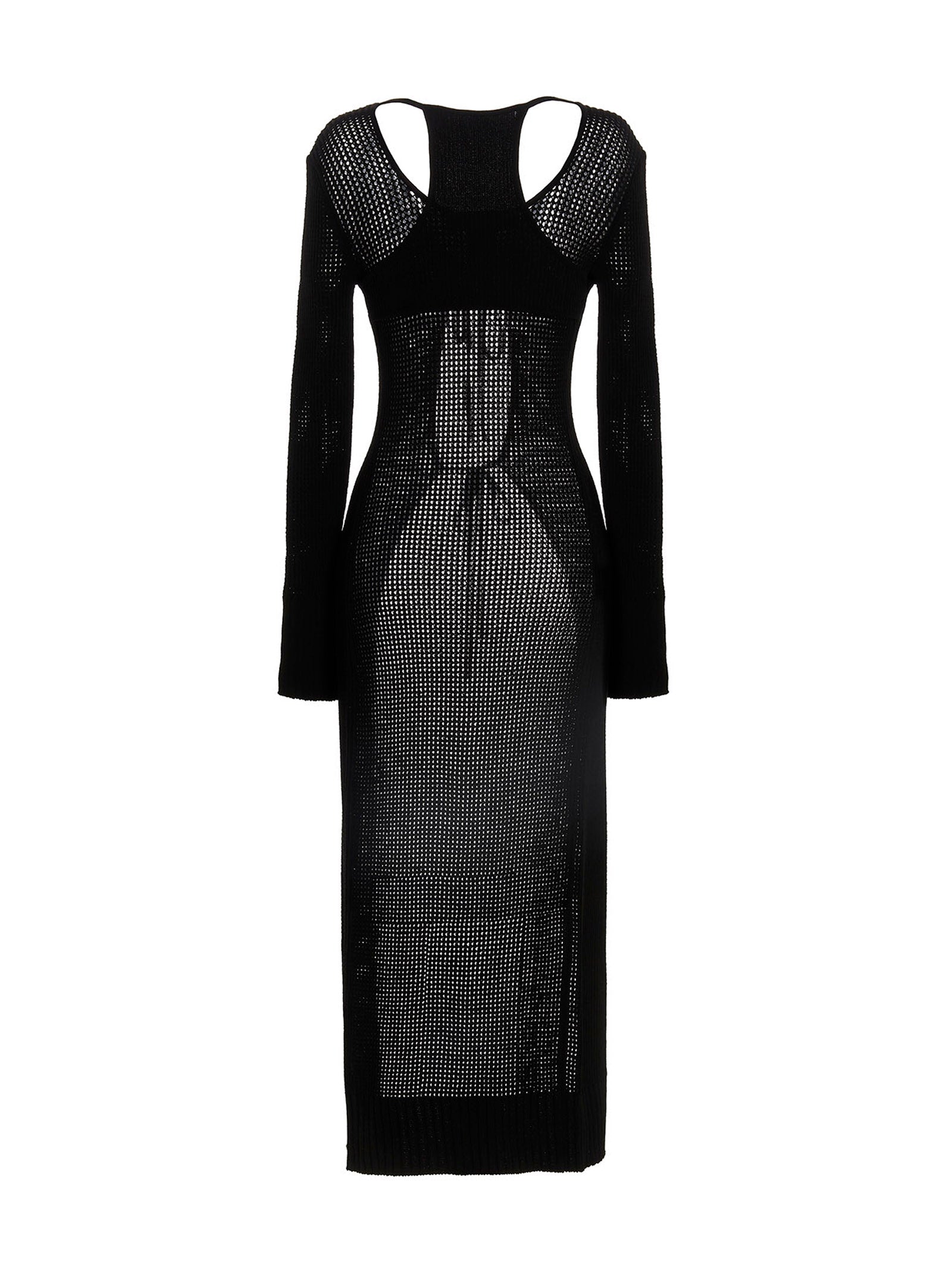 Cardigan by ANDREĀDAMO for women in viscose polyester & polyamide black features an impeccable silhouette, showcasing a sophisticated and detail for a truly impeccable finish.
