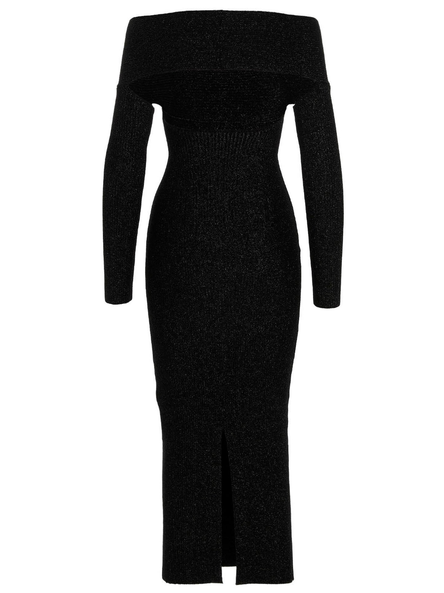 Skirt by Khaite for women in virgin wool polyester & lurex gray features an tailored silhouette, artfully capturing the essence of Women's Virgin Wool Polyester & Lurex Midi Skirt in a sophisticated midi.