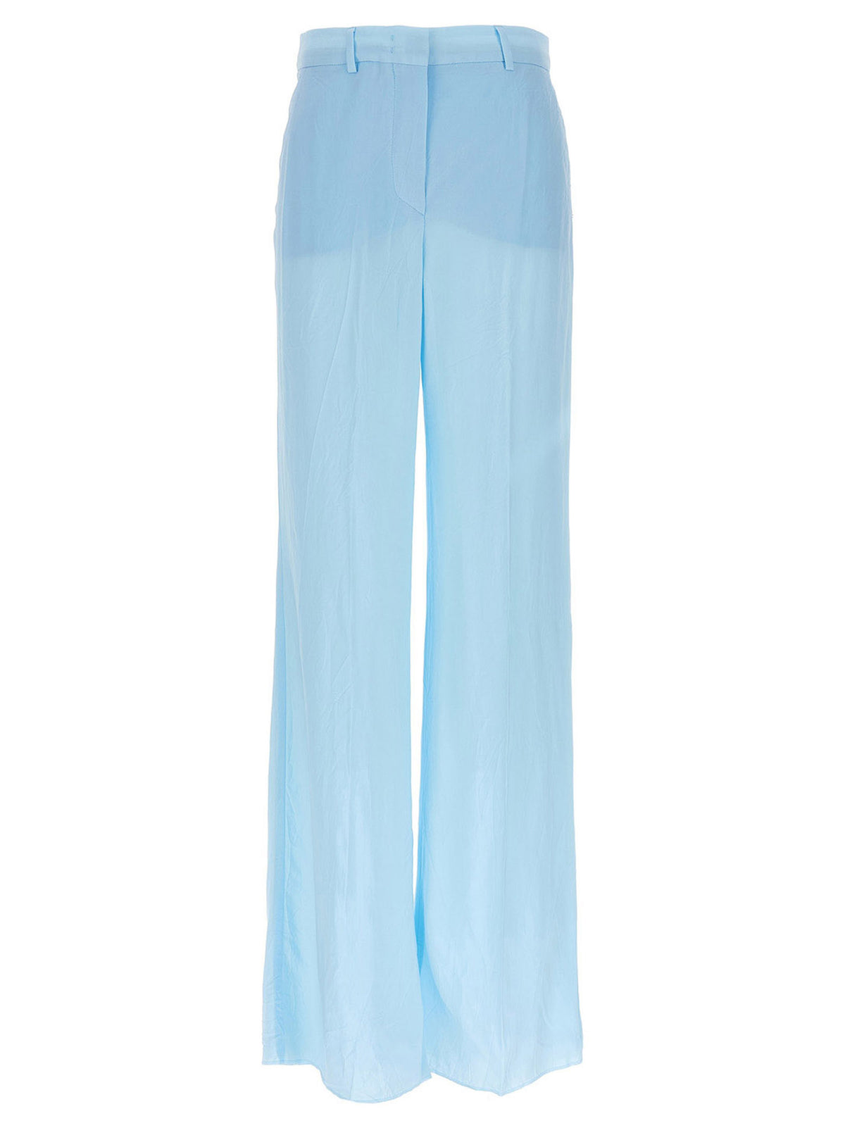 Sportmax Women's Viscose Trousers - Light Blue